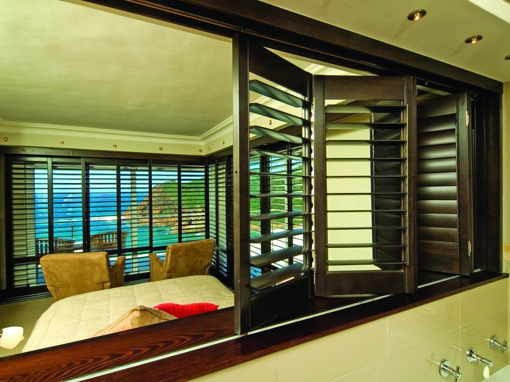 Timber plantation shutters | Featured image for the Timber Window Shutters product page from Cosmopolitan Shutters.